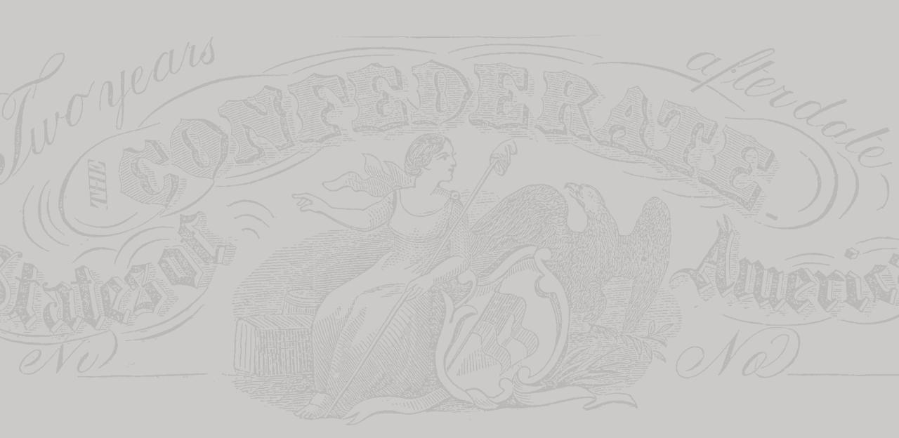 This is a close-up image of a Confederate States of America bill.