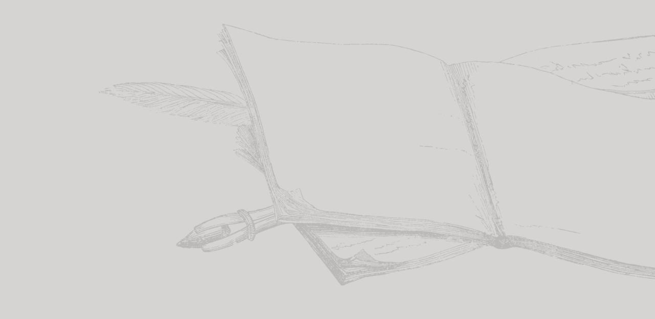 This is a drawing of a blank, open journal and a quill.